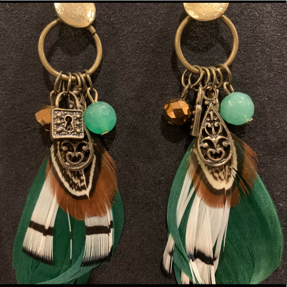 Boho feather earrings - Must be bundled
